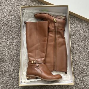 Michael Kors leather riding boots
